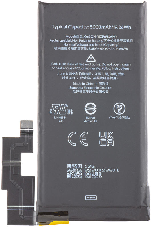 Batteri Google Pixel 6 Pro, G63QN, Service Pack G730-06300-01