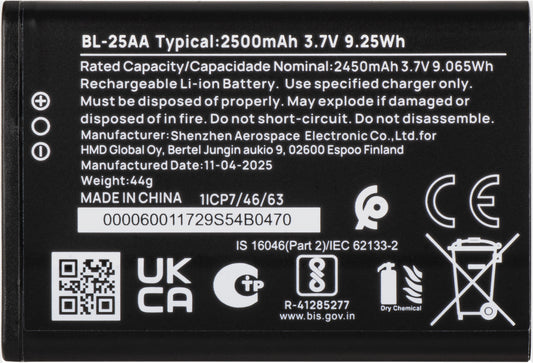 Batteri for HMD 130 Music
