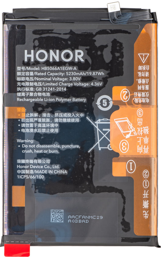 Batteri Honor X7a, HB5066A1EGW-A, Service Pack 2402AACF