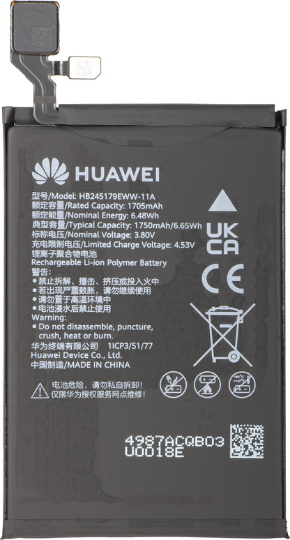 Batteri Huawei Mate X7, HB2856B3EWW-11A + HB245179EWW-11A, Service Pack 02357JJU