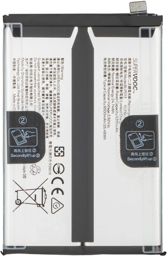 Batteri Oppo Reno15 F / A6 Pro 5G, BLPD13, Service Pack 621035000423