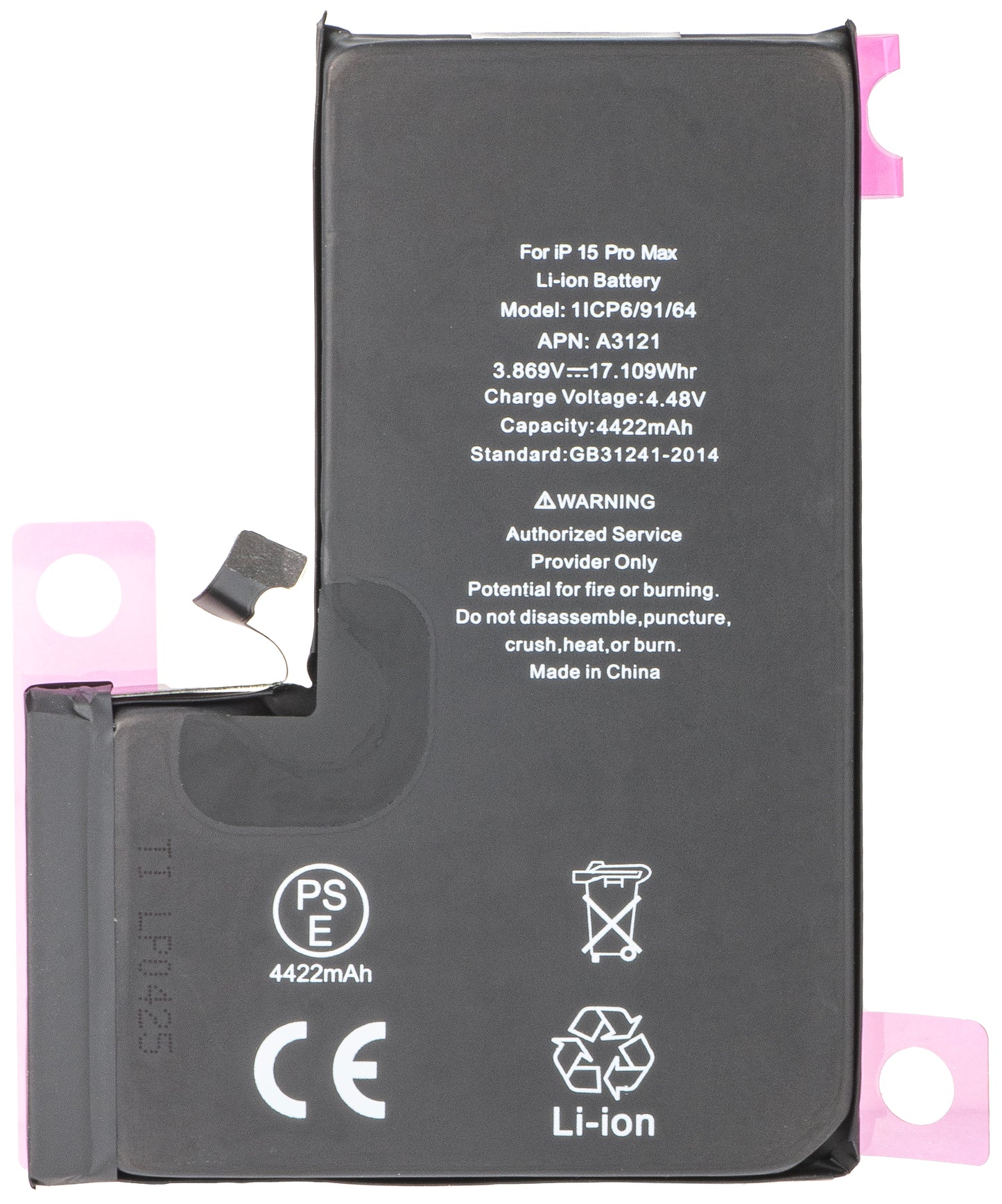 Batteri for Apple iPhone 15 Pro Max, Diagnostikk