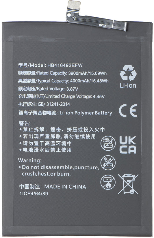 Batteri for Honor X8 4G, HB416492EFW