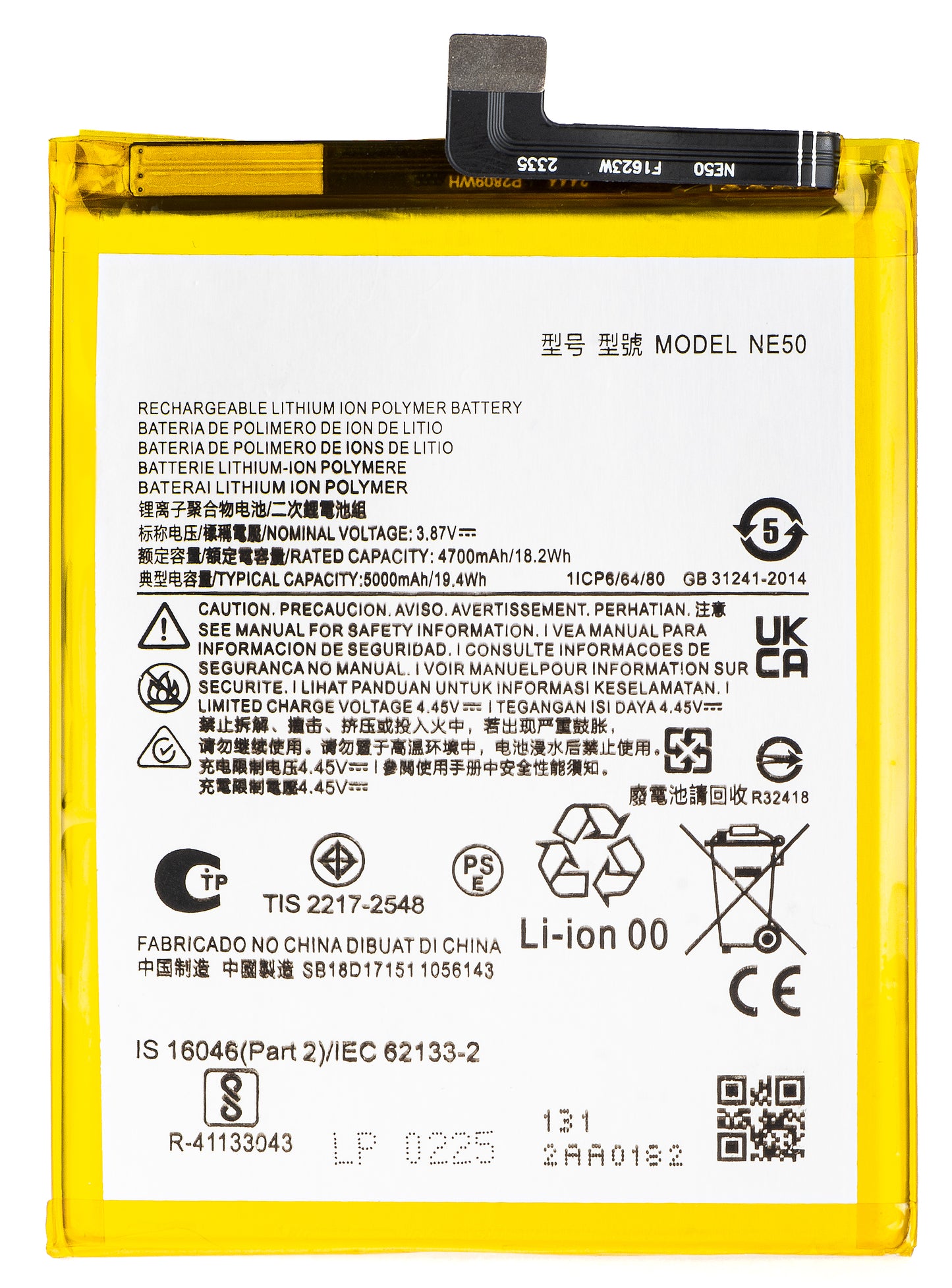 Batteri for Motorola Moto G72 / G52 / G82, NE50