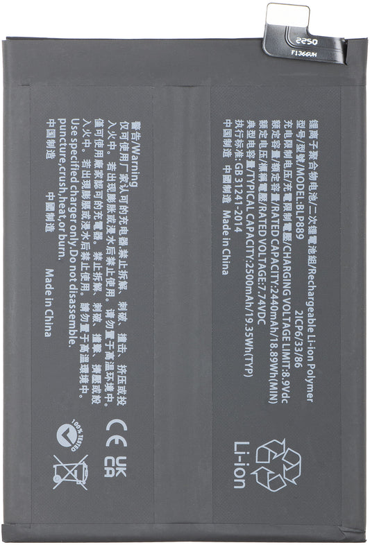 Batteri for Oppo Find X5 Pro, BLP889