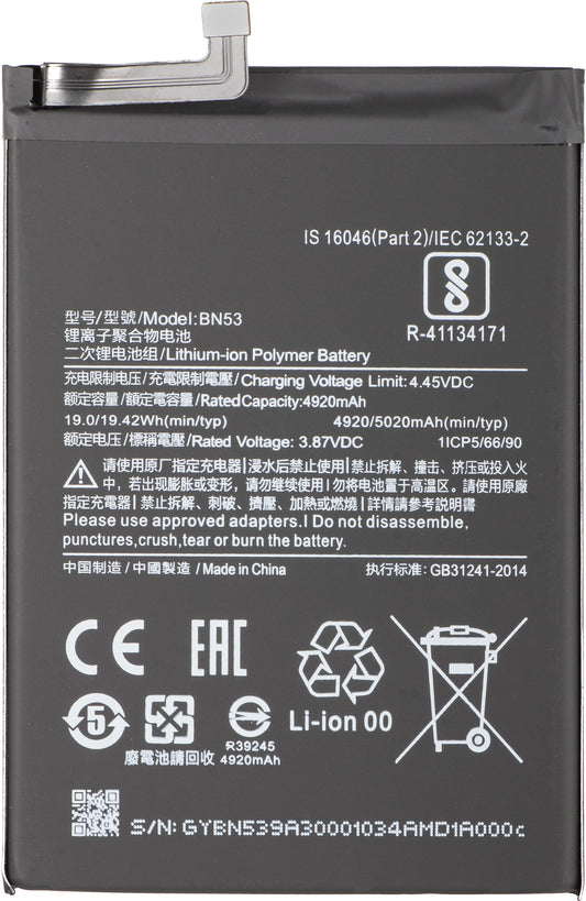 Batteri for Xiaomi Redmi Note 10 Pro / 9 Pro, BN53