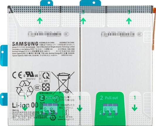 Batteri Samsung Galaxy Tab S10 FE, EB-BX526ABE, Service Pack GH82-37144A