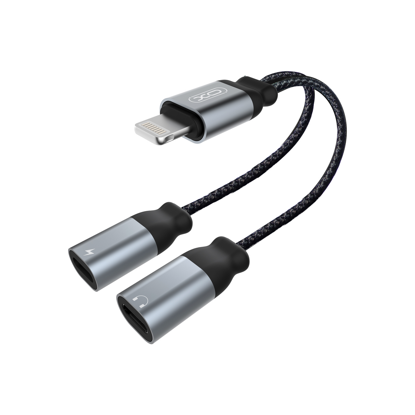 Lydadapter Lightning - 2 x Lightning XO Design NB-R160A, Grå