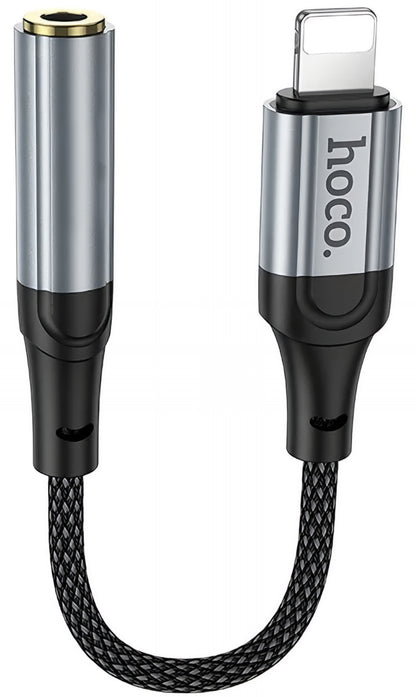 Audioadapter Lightning - 3.5mm HOCO LS36A, Grå