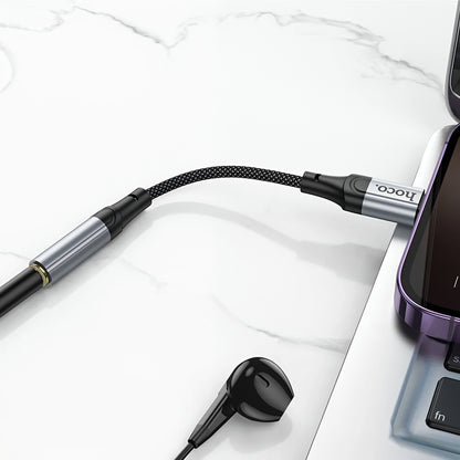 Audioadapter Lightning - 3.5mm HOCO LS36A, Grå