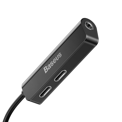 Lightning lydadapter - Lightning / 3,5 mm Baseus L52, svart, forseglet CALL52-01