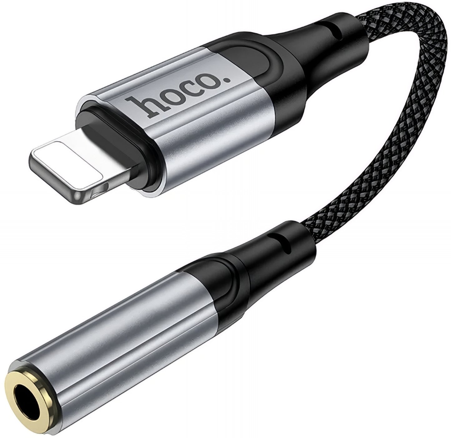 Audioadapter Lightning - 3.5mm HOCO LS36A, Grå