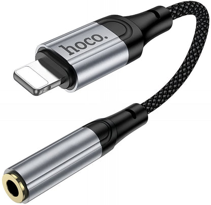 Audioadapter Lightning - 3.5mm HOCO LS36A, Grå