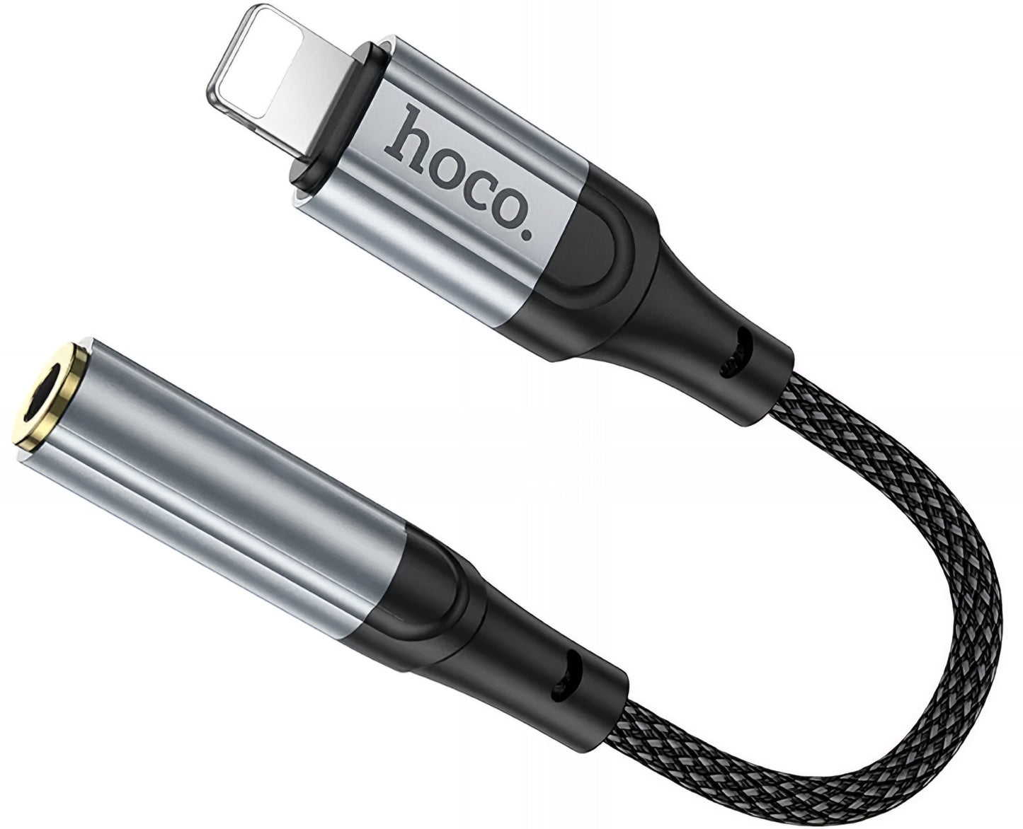 Audioadapter Lightning - 3.5mm HOCO LS36A, Grå