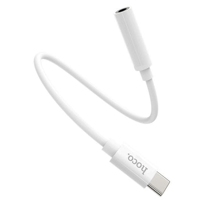 USB-C til 3,5 mm lydadapter HOCO LS30, hvit