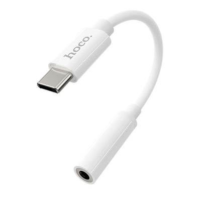USB-C til 3,5 mm lydadapter HOCO LS30, hvit