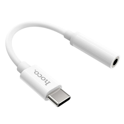 USB-C til 3,5 mm lydadapter HOCO LS30, hvit