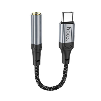 Audioadapter USB-C - 3.5mm HOCO LS36, Grå