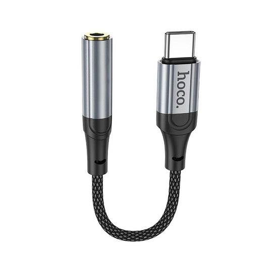 Audioadapter USB-C - 3.5mm HOCO LS36, Grå