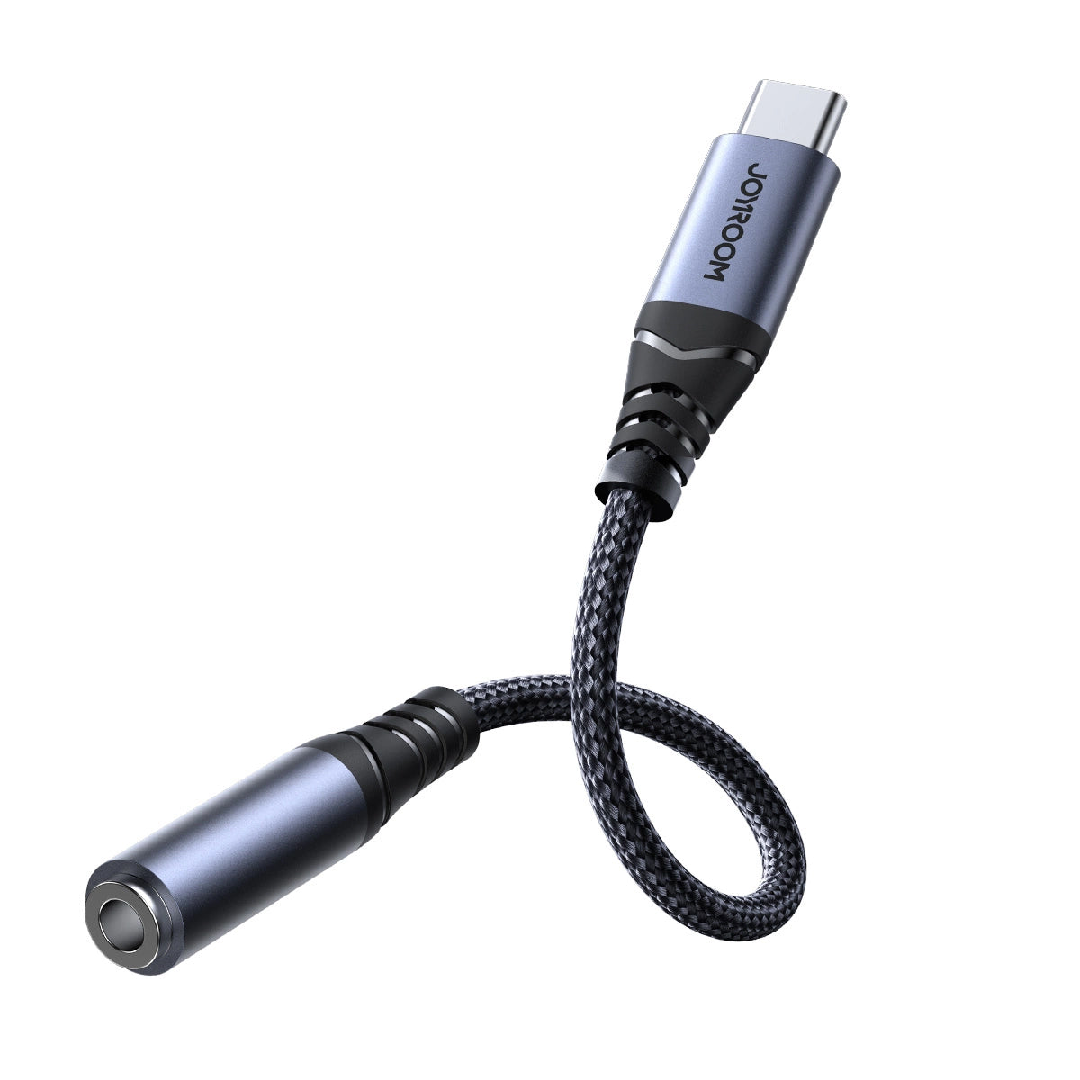 USB-C til 3,5 mm lydadapter Joyroom SY-C01, Svart