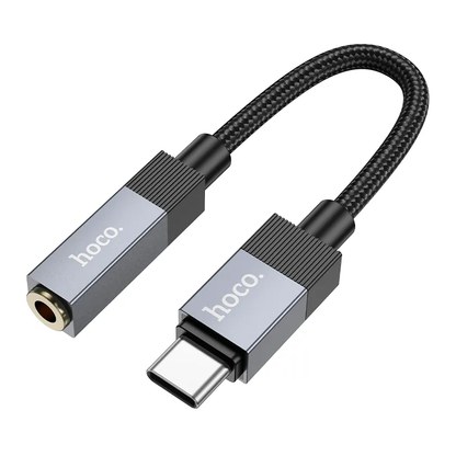 USB-C til 3,5 mm lydadapter HOCO UPA32C, svart