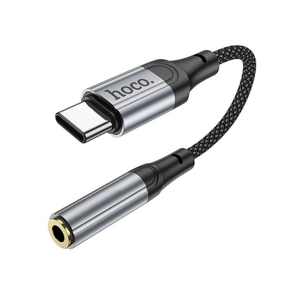 Audioadapter USB-C - 3.5mm HOCO LS36, Grå
