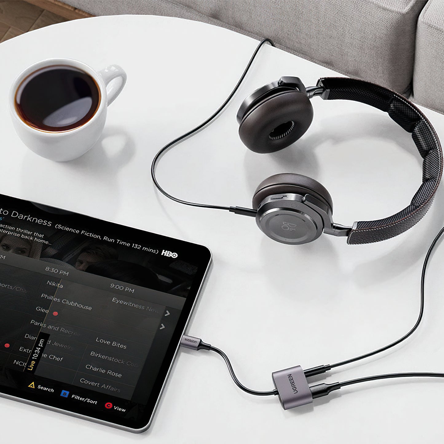 USB-C til 3.5mm / USB-C UGREEN CM231 lydadapter, Grå