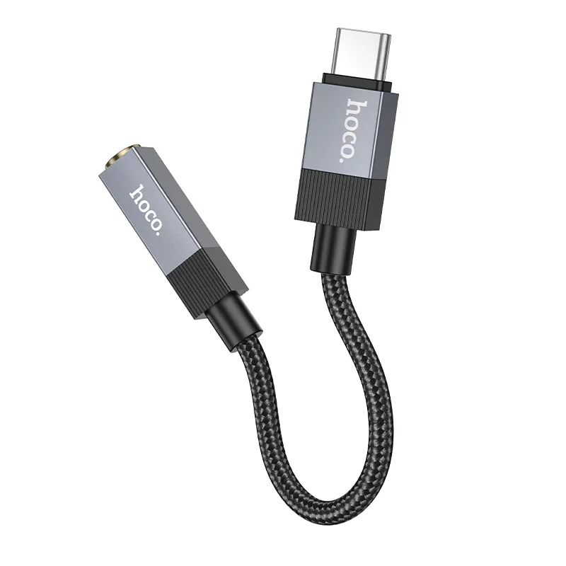 USB-C til 3,5 mm lydadapter HOCO UPA32C, svart