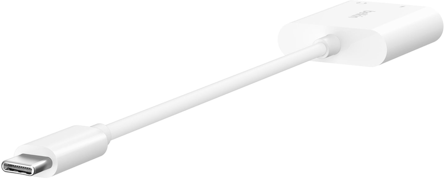 USB-C lydadapter - 3,5 mm / USB-C Belkin RockStar, svart NPA004btBK