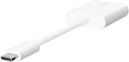 USB-C lydadapter - USB-C / USB-C Belkin RockStar, hvit F7U081btWH