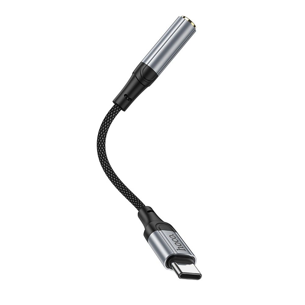 Audioadapter USB-C - 3.5mm HOCO LS36, Grå