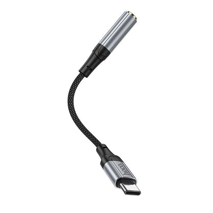 Audioadapter USB-C - 3.5mm HOCO LS36, Grå