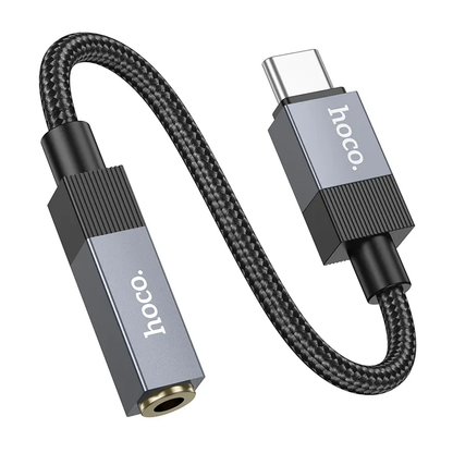 USB-C til 3,5 mm lydadapter HOCO UPA32C, svart