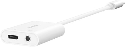 USB-C lydadapter - 3,5 mm / USB-C Belkin RockStar, svart NPA004btBK