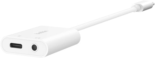 USB-C lydadapter - 3,5 mm / USB-C Belkin RockStar, svart NPA004btBK