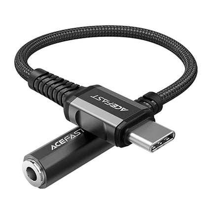 Audioadapter USB-C - 3.5mm Acefast C1-07, Svart
