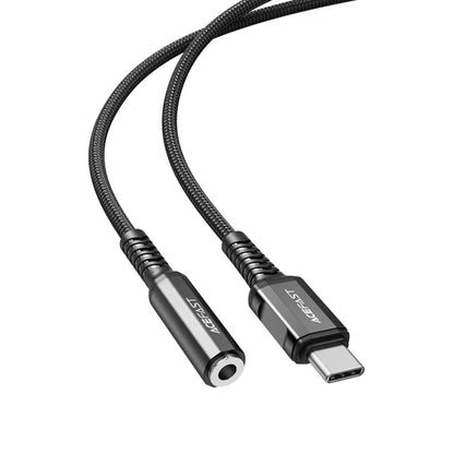 Audioadapter USB-C - 3.5mm Acefast C1-07, Svart