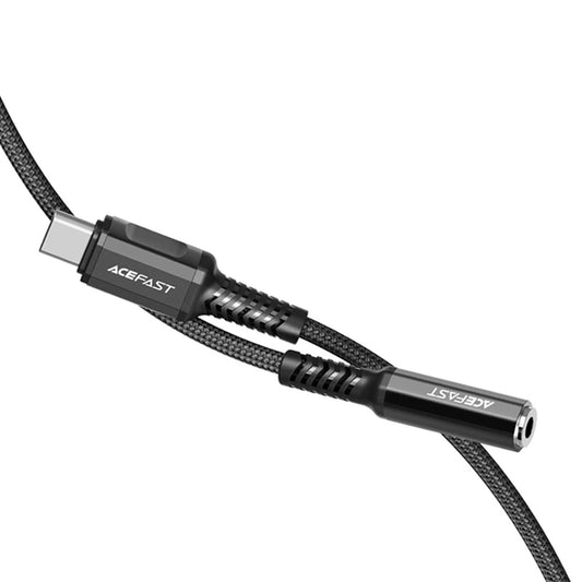 Audioadapter USB-C - 3.5mm Acefast C1-07, Svart
