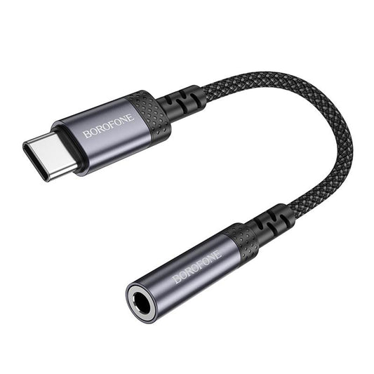 USB-C til 3,5 mm lydadapter Borofone BV24, grå