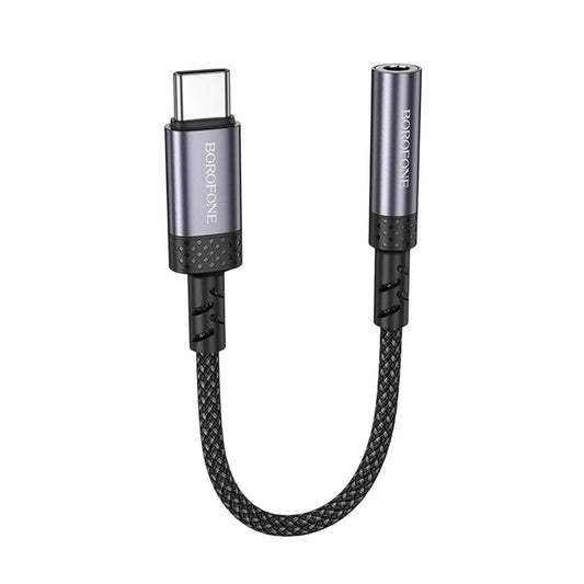 USB-C til 3,5 mm lydadapter Borofone BV24, grå