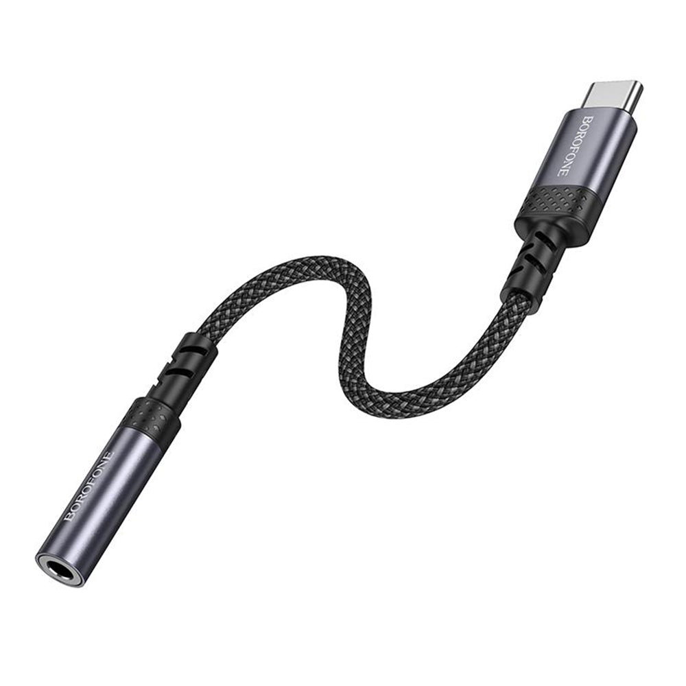 USB-C til 3,5 mm lydadapter Borofone BV24, grå