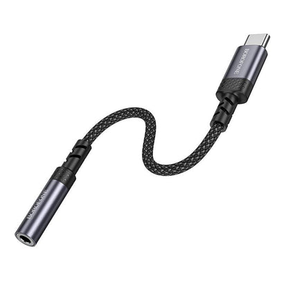 USB-C til 3,5 mm lydadapter Borofone BV24, grå