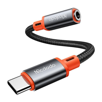USB-C til 3,5 mm lydadapter McDodo CA-7561, Svart