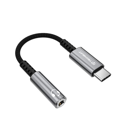 Audioadapter USB-C - 3.5mm Techsuit AC14 SonicPiX, Grå
