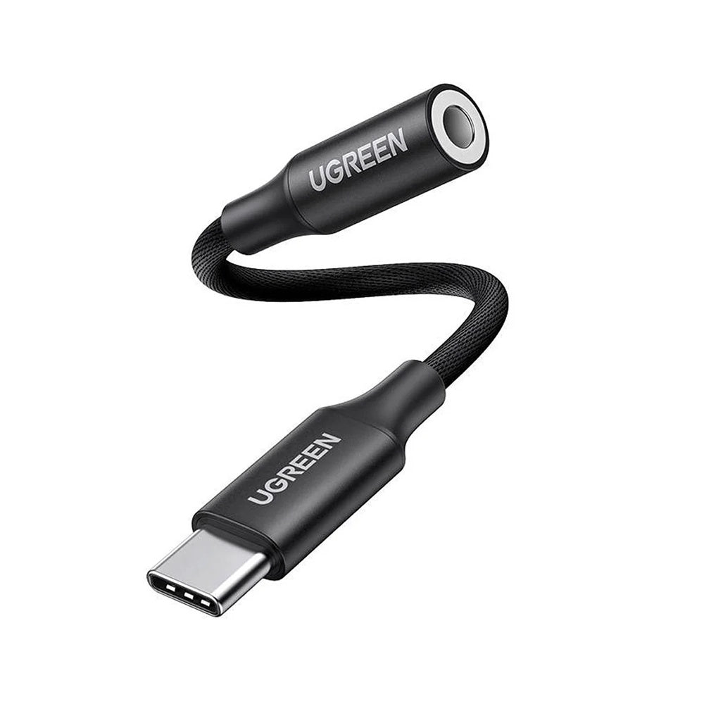 USB-C til 3,5 mm lydadapter UGREEN AV161, Svart