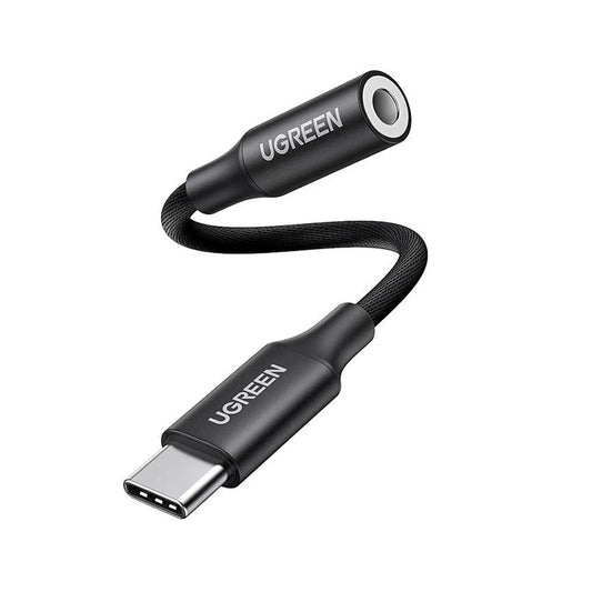 USB-C til 3,5 mm lydadapter UGREEN AV161, Svart