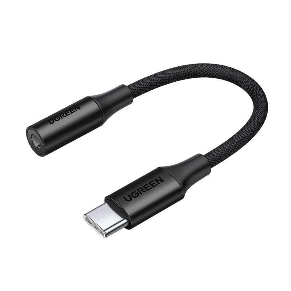 USB-C til 3,5 mm lydadapter UGREEN AV161, Svart