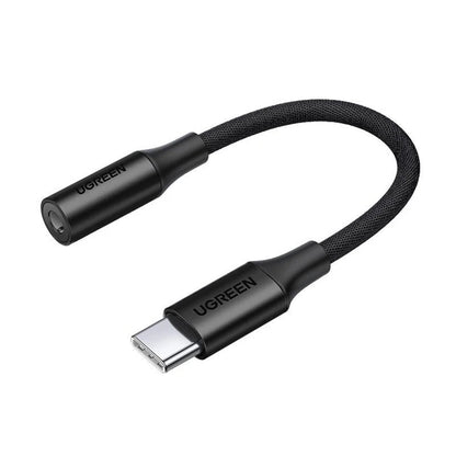 USB-C til 3,5 mm lydadapter UGREEN AV161, Svart