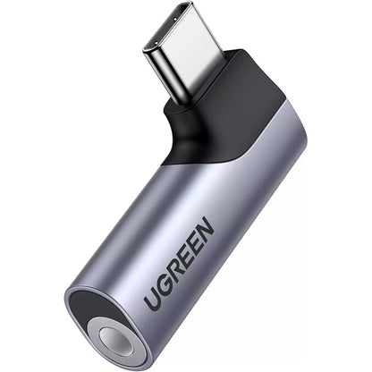 Audioadapter USB-C - 3.5mm UGREEN CM460 (20194) Vinklet, Grå
