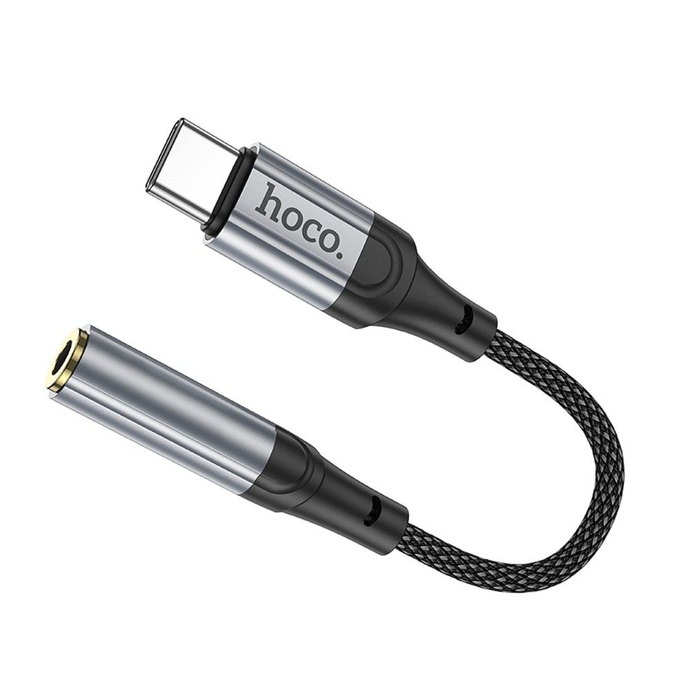 Audioadapter USB-C - 3.5mm HOCO LS36, Grå